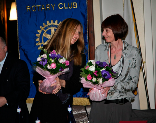 Anna Fileppo e Jill Mathis 2015<br>Rotary Club Novara San Gaudenzio
